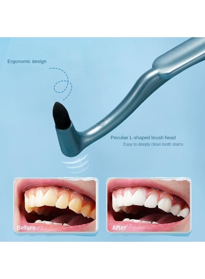 Goolsky 4PC Anti-slip Handle Dental Stain Remover & Tartar Scraper | Charcoal Fiber Brush for Teeth Cleaning & Oral Hygiene - Image 5